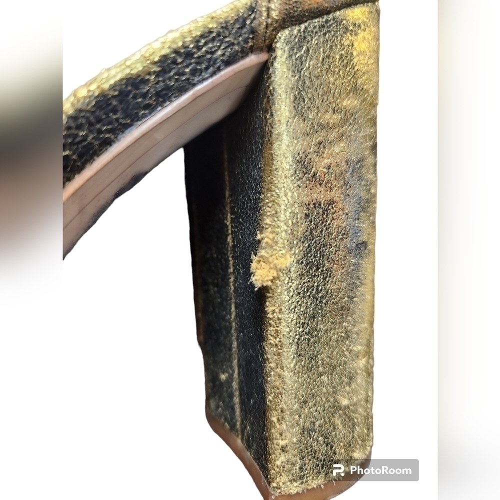 Sam Edelman Yaro Ankle Strap Block Heels, Gold Distressed Sz.8 - Picture 4 of 5